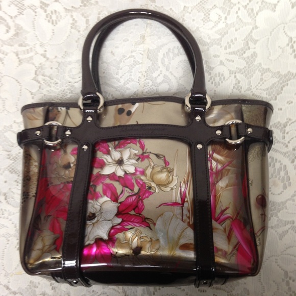 Vintage Ferragamo Floral Tote-Handbag